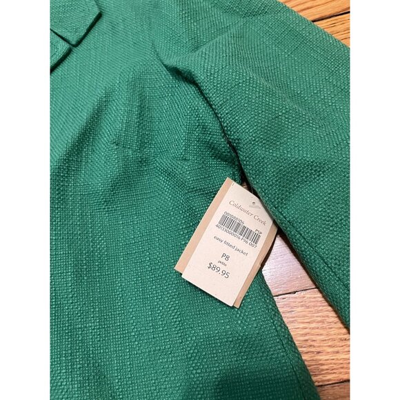 Coldwater Creek Blazer Jacket Women's Size 8p Easy Fitted Green NWT $89.95 - Picture 3 of 5